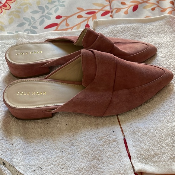 Cole haan Marlee suede point toe mules size 7.5 - Picture 1 of 8